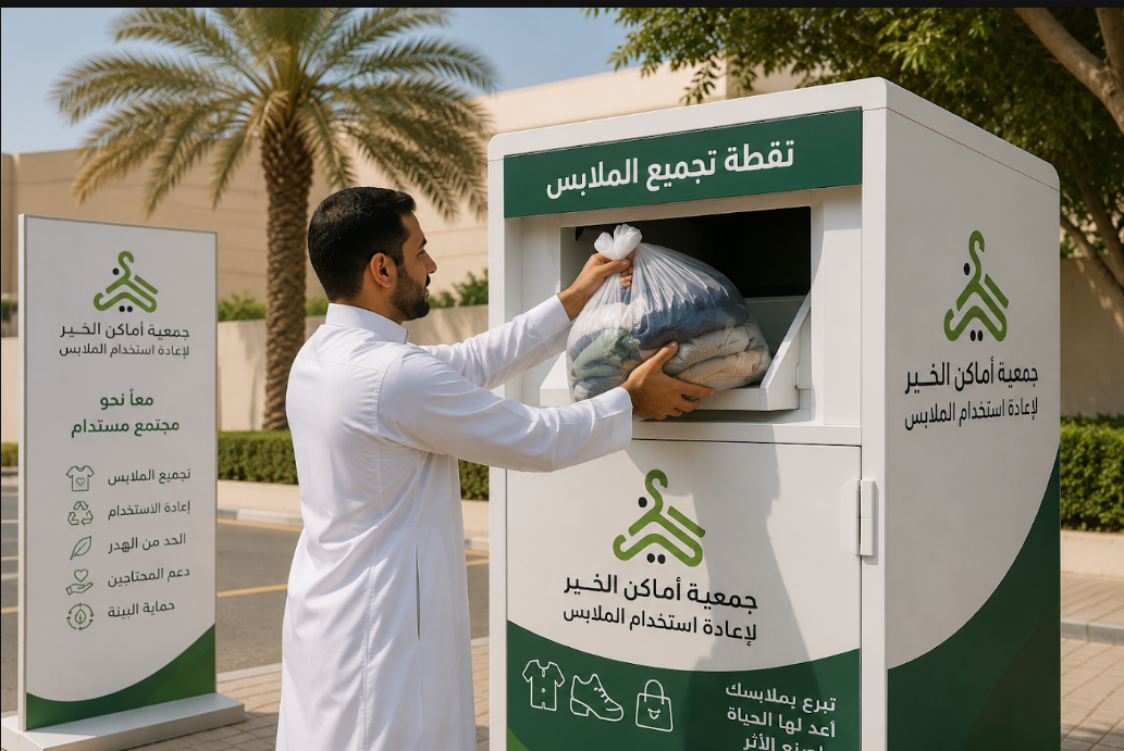 جمع الملابس الفائضة